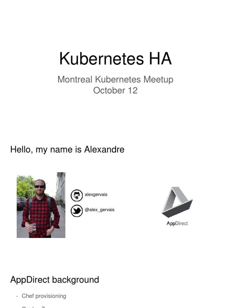 Kubernetes High Availability Setup Guide | PDF | Parallel Computing ...