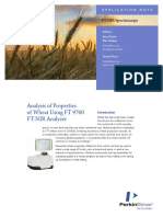 Analysis of Properties of Wheat Using FT 9700 FT-NIR Analyzer
