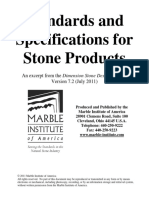 Standards and Specifications For Stone Products DSDM 7.2