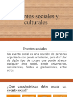 Eventos Sociales y Culturales