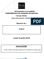 Exemple Concours Iscae Anglais 2018