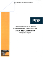 Of The Chad-Cameroon: The Contribution of Oil To Debt and Underdevelopment in Africa: The Case Oil Pipeline Project
