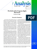 The Birth of The Property Rights Movement: Executive Summary