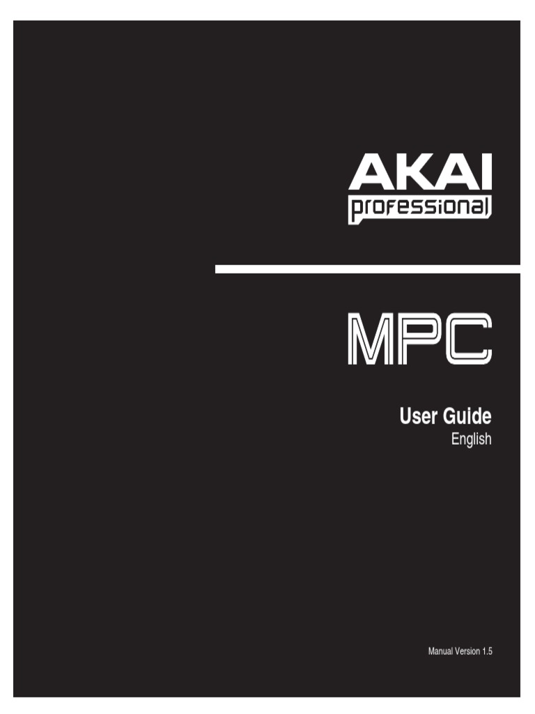Akai MPC-Software Manual | PDF | Usb | Installation (Computer Programs)