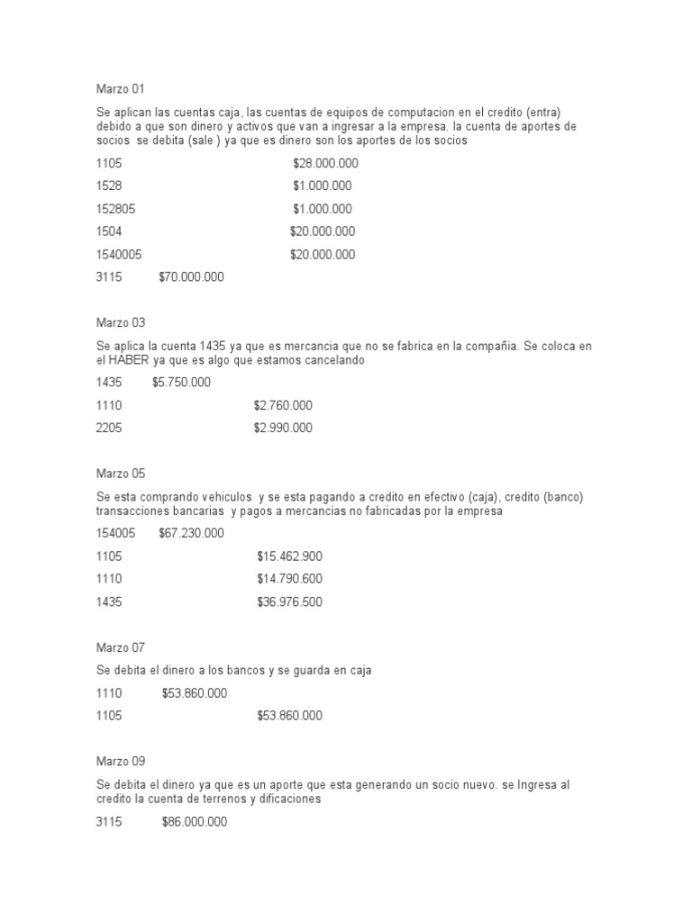Ejercicios de Cuentas T en Contabilidad | PDF | Bancos | Servicios ...