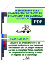 Procedimientos para Elaboracion de Planes de Evacuación Y de Sarrollo de Simulacros