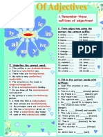 Suffixes of Adjectives - 47896