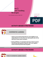 Lesson 2: Activity Based Teaching Strategies: Dovie Brabante-Ponciano, MAN, RN