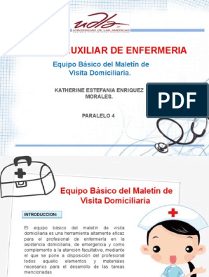 Alegaciones medida el estudio Equipo Basico Del Maletin de Visita Domiciliaria | PDF | Bienestar |  Medicina