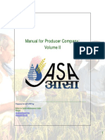 Manual for Producer Company: Volume II Annexes