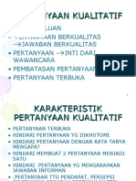 Pertanyaan Kualitatif