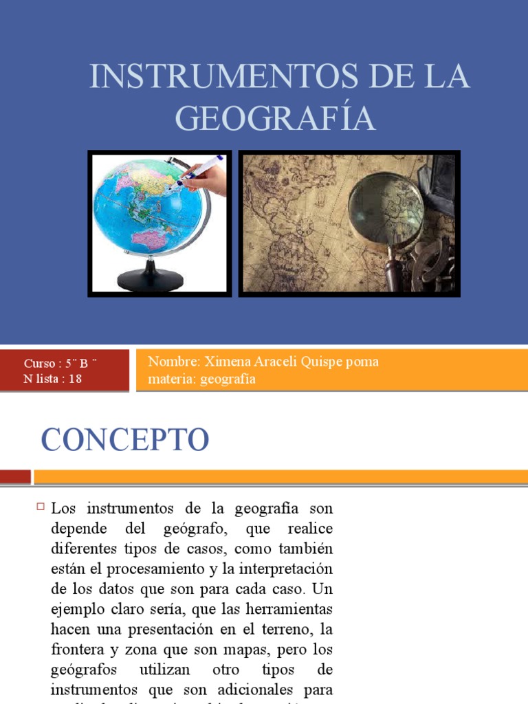 Instrumentos de La Geografía | PDF