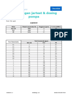 Perhitungan Jartest & Dosing Pompa: ENV Manual Handbook WTP