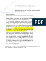 Peritonitis After Intraperitoneal Bladder Injury