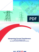 Interposing Current Transformers: For Use in Conjunction With Type MBCH Transformer Differential Protection