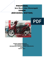 Proposal UMKM Bengkel Motor
