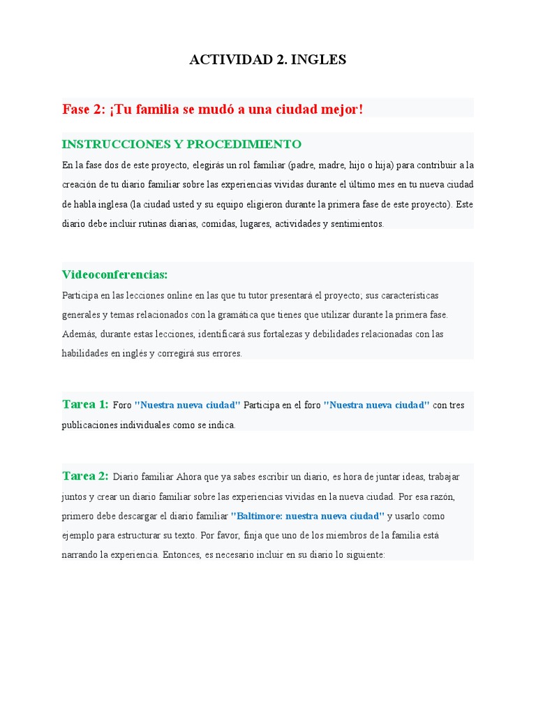 Actividad 2 Ingles | PDF | Comunicación humana | Comunicación