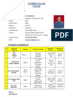 Curriculum Vitae: Personal Detail