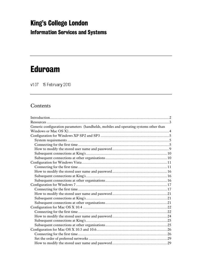 Como faço para ingressar no Eduroam KCl?