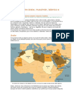 Diferencia Entre Árabe Musulman Islamico e Islamista