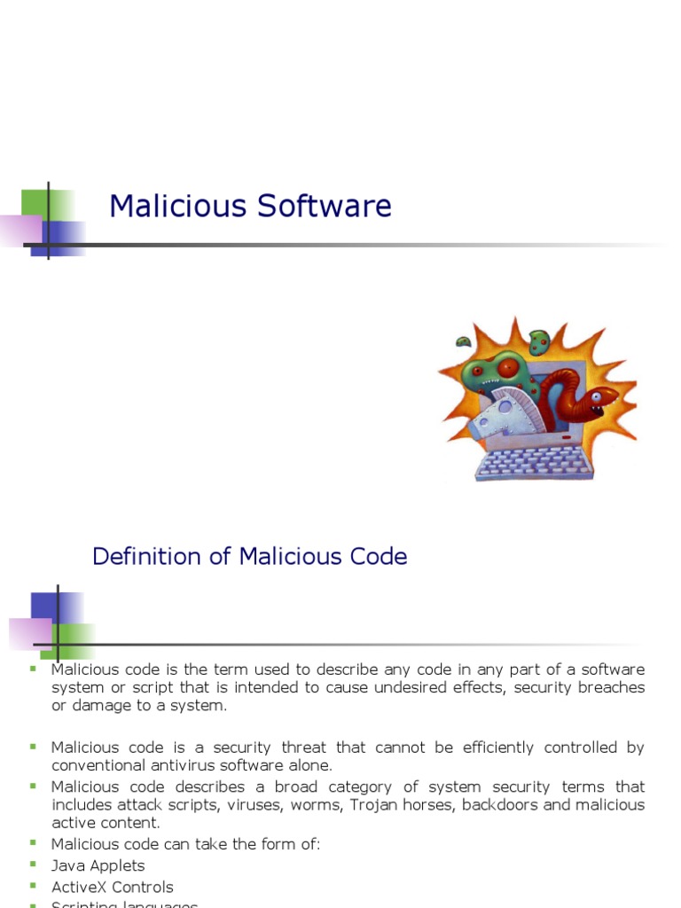 Malacious Software | PDF | Computer Virus | Malware