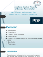 Difference Between The Public Sector and The Private Sector