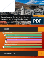 Importancia de Inversion en La Region de Junin - Geologia de Minas