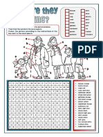 Matching Clothes Vocabulary