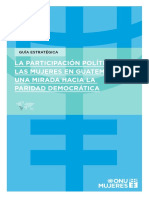 Participacion Politica de Las Mujeres en Guatemala