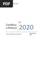 HISTORY (Grade 10B & 10D) May 2020