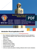 Non Destructive Testing using Vibration Analysis