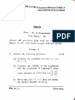 +3-III-S-CBCS - Science (Hons) - CORE-5: Programme