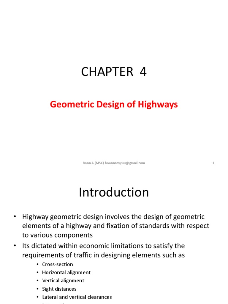 Highway Geometric Design Principles | PDF | Lane | Road
