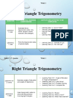 Right Triangle Trigonometry: Math 9 4 Quarter Week 1