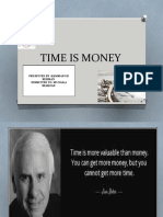 Time Is Money: Presented By:Hammad Ur Rehman Submitted To: Ms Naila Shahzad