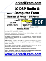 MPPSC DSP Radio & Computer Form 2021