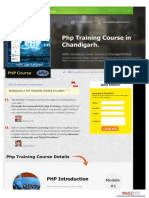 PHP Training in Chandigarh Syllabus