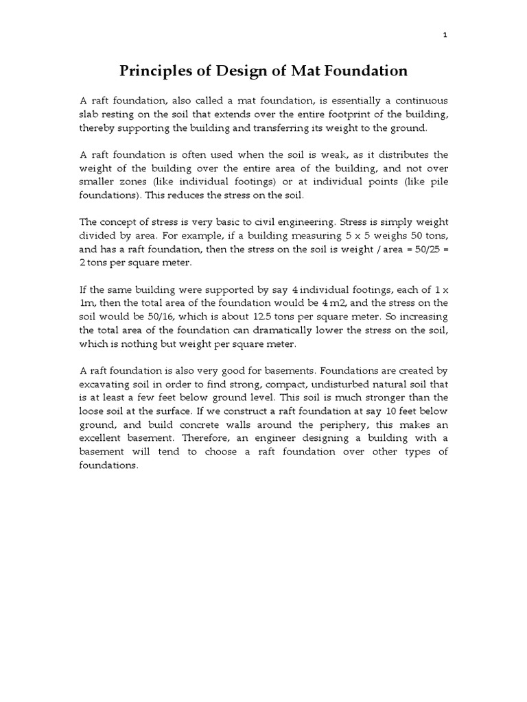 Principles of Design of Mat Foundation, Culvert, Road Bridges PDF