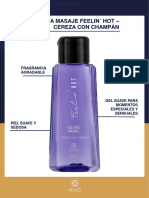 Gel para Masaje Feelin' Hot Cereza Con Champán - Colombia e Ecuador