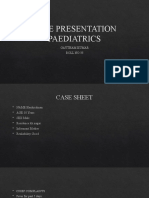Case Presentation Paediatrics