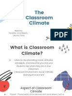 Classroom Climate Report