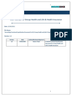 InsureEdge Functional Specification Document For Health - V1.0