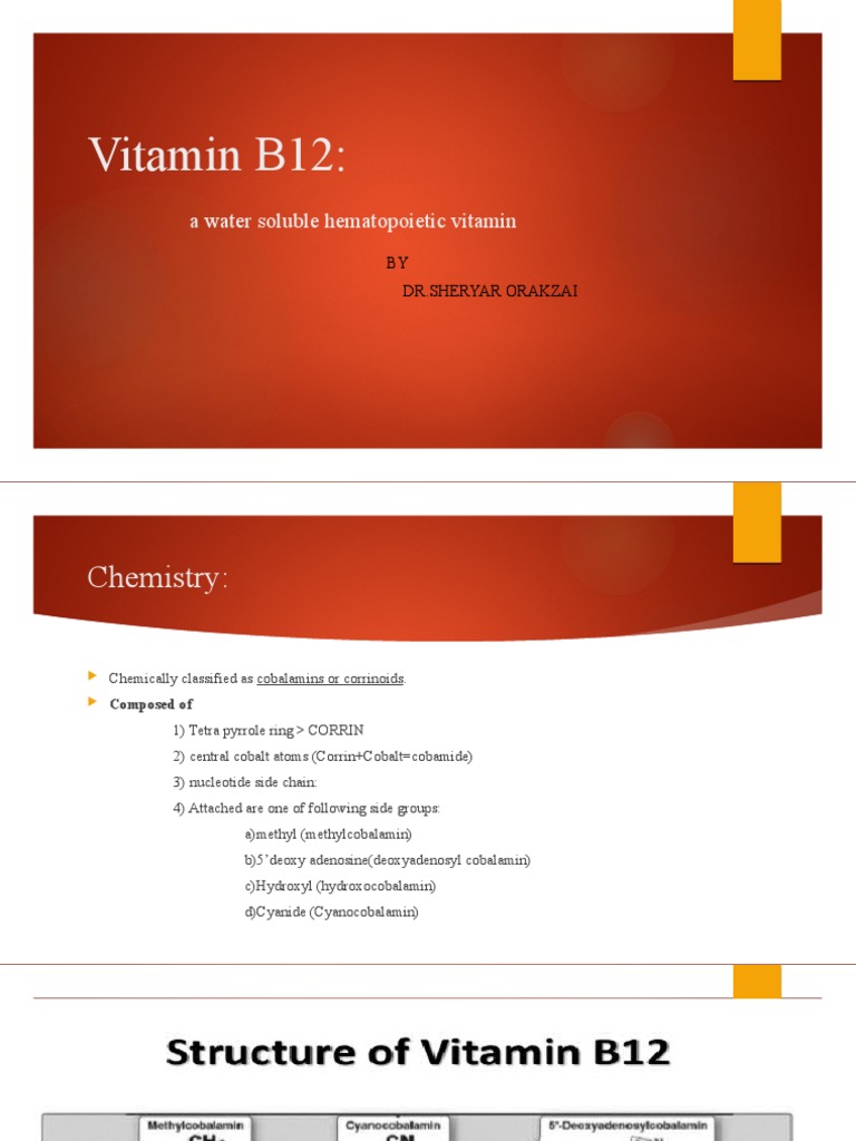 Vitamin B12 A Water Soluble Hematopoietic Vitamin PDF Vitamin B12