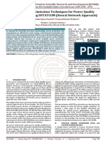 A Review On Optimization Techniques For Power Quality Improvement Using DSTATCOM Neural Network Approach