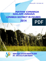 Kecamatan Cimarga Dalam Angka 2014