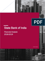 State Bank of India: Financial Analysis 2018-2019