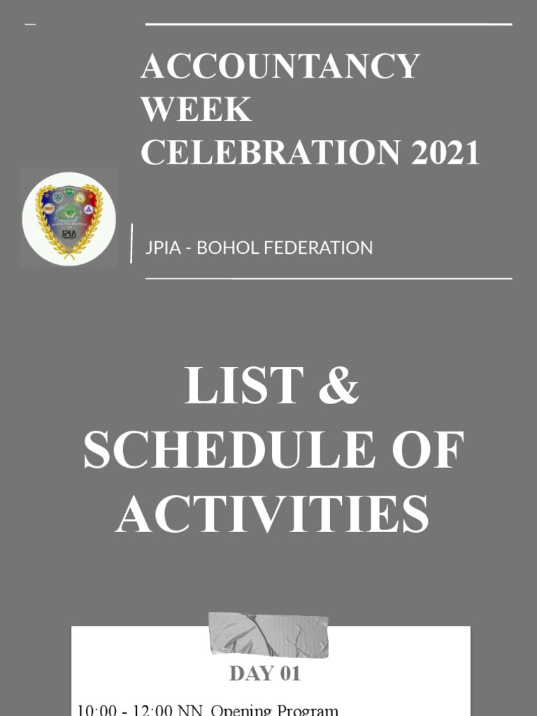 Accountancy Week 2021 | PDF