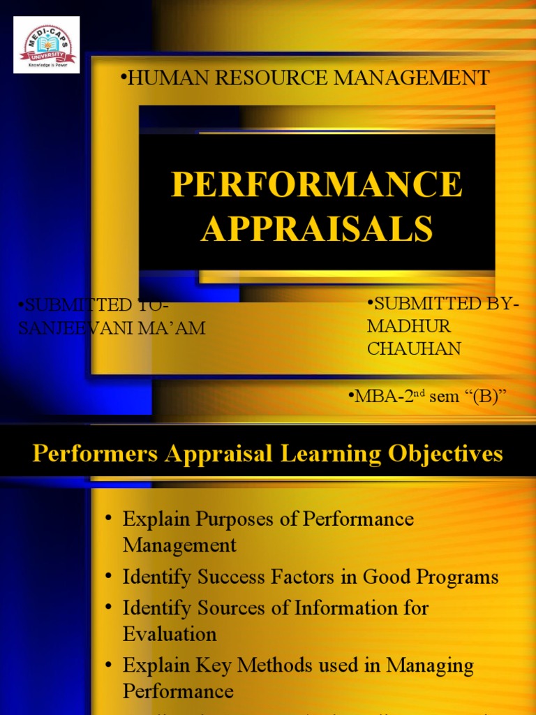 Performance Appraisal in HR Management | PDF | Performance Appraisal ...