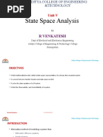 Unit-V - State Space Analysis