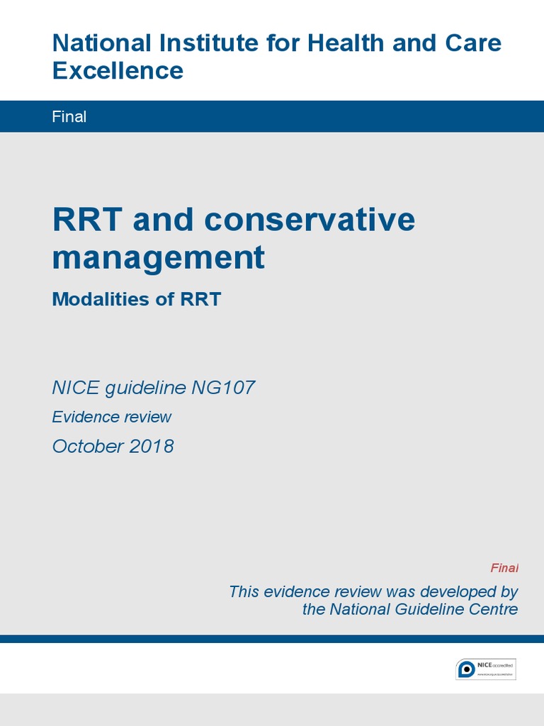 B Modalities of RRT PDF 6542344047 | PDF | Chronic Kidney Disease ...